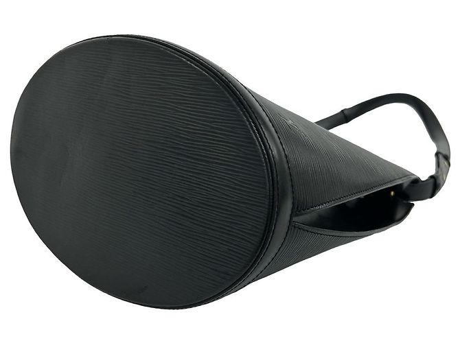 Borsa a tracolla Louis Vuitton Cluny in pelle Epi Nero - vista 9