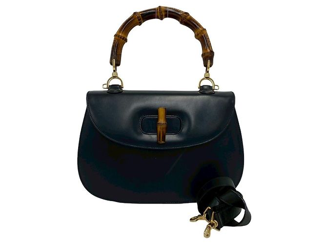 Gucci Leather Bamboo 2way bag Black - view 2