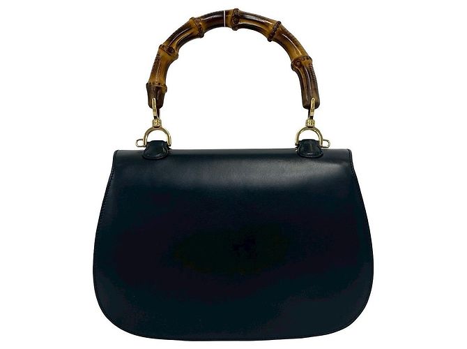 Gucci Leather Bamboo 2way bag Black - view 4