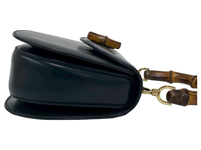 Gucci Leather Bamboo 2way bag Black - view 7