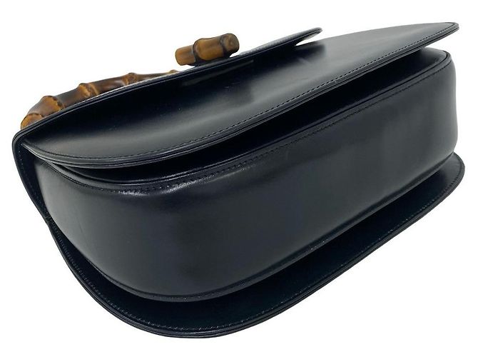 Gucci Leather Bamboo 2way bag Black - view 8