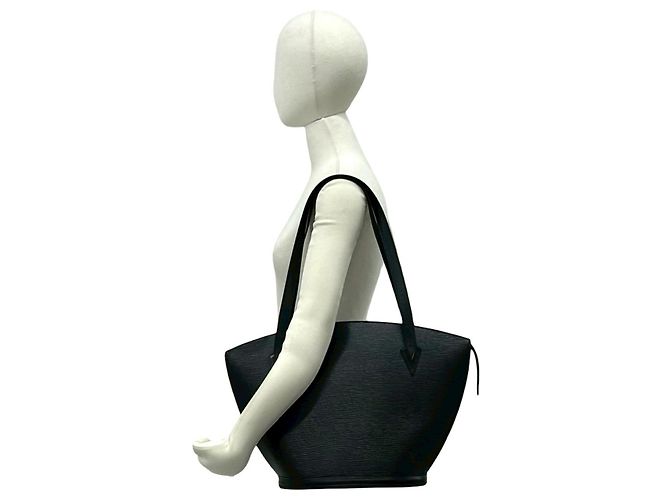 Louis Vuitton Saint Jacques Epi Leder Tote Bag Schwarz - Ansicht 3