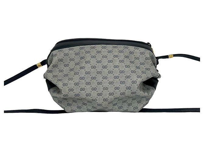 Mini borsa a tracolla in pelle Micro GG Gucci Blu - vista 4