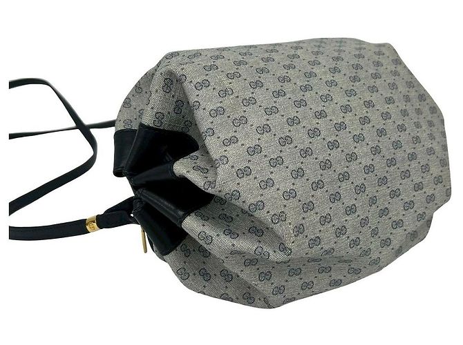 Mini borsa a tracolla in pelle Micro GG Gucci Blu - vista 8