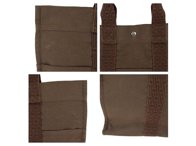 Hermès Borsa Tote Hermes Herline MM Marrone - vista 5