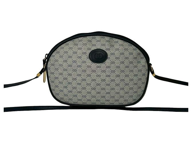 Mini borsa a tracolla in pelle e PVC Gucci Blu - vista 2