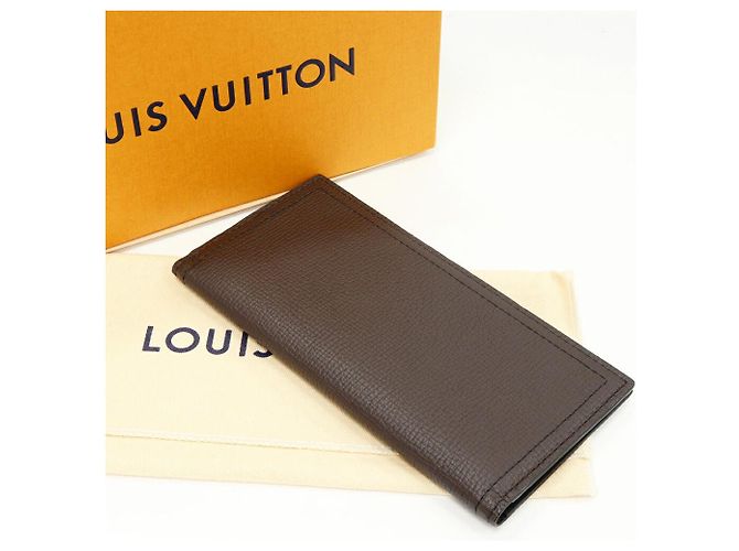 Louis Vuitton Portefeuille Long Coin Utah Long Wallet Marrone - vista 2