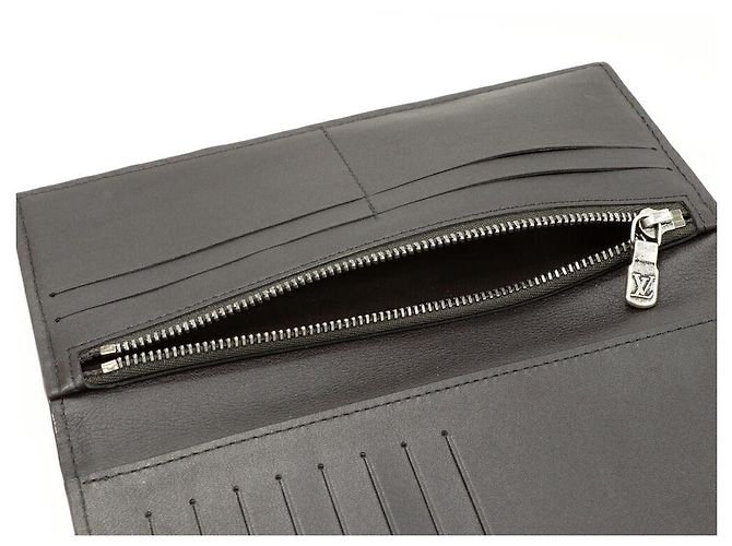Louis Vuitton Portefeuille Long Coin Utah Long Wallet Marrone - vista 4