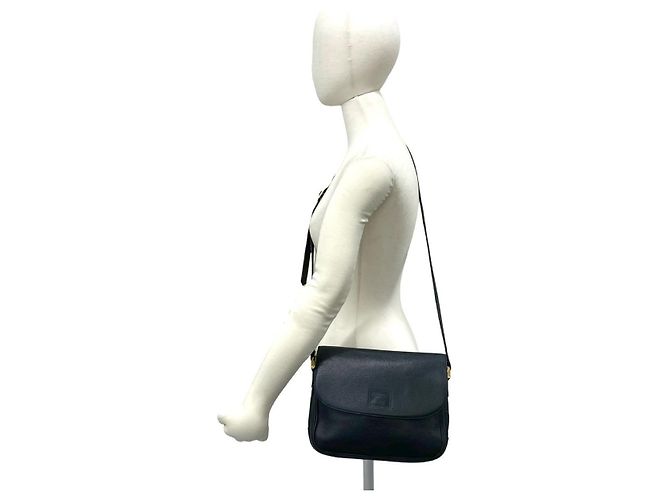 Borsa a tracolla in pelle Burberry Nero - vista 3