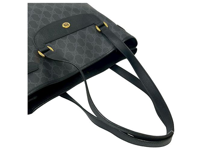 Bolsa Tote Gucci GG Supreme em couro Preto - vista 5