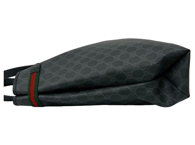Bolsa Tote Gucci GG Supreme em couro Preto - vista 6