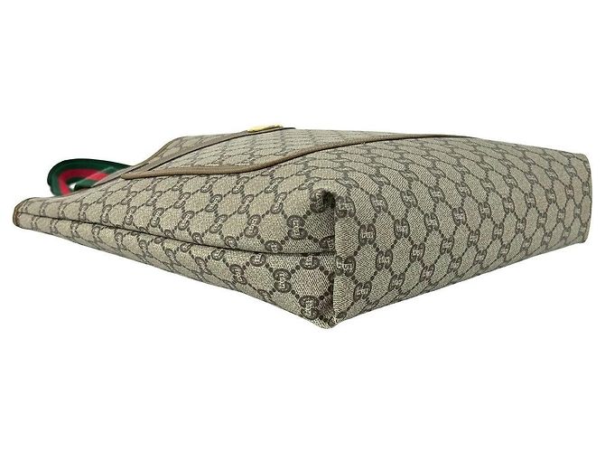 Borsa Tote Gucci in pelle e PVC Marrone - vista 8