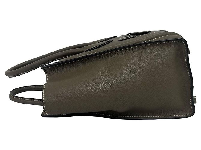 Céline Celine Luggage Micro Shopper Lederhandtasche Braun Beige - Ansicht 6