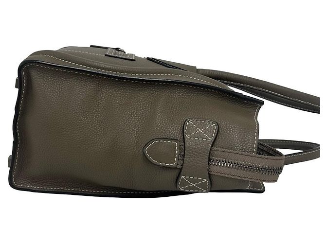 Céline Celine Luggage Micro Shopper Lederhandtasche Braun Beige - Ansicht 7