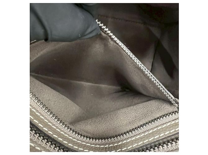 Céline Celine Luggage Micro Shopper Lederhandtasche Braun Beige - Ansicht 8