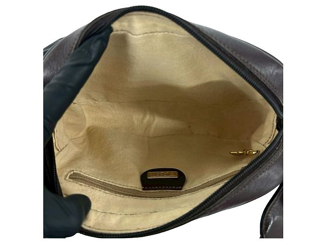 Borsa a tracolla in pelle Micro GG Gucci Marrone - vista 10