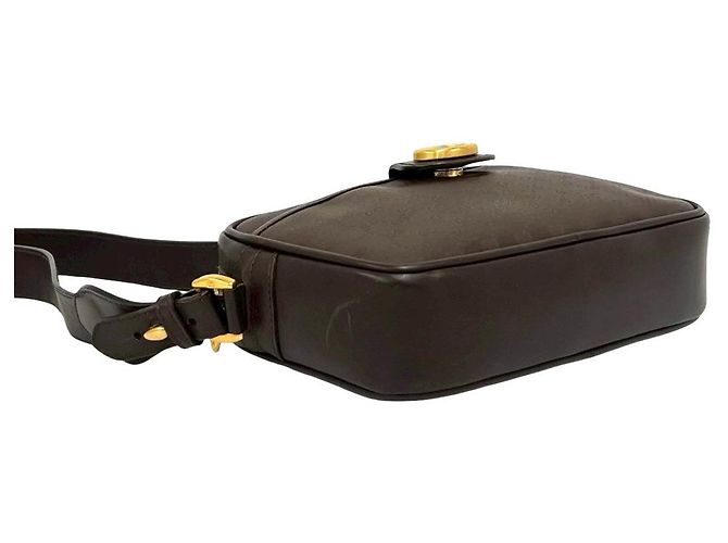 Borsa a tracolla in pelle Micro GG Gucci Marrone - vista 8