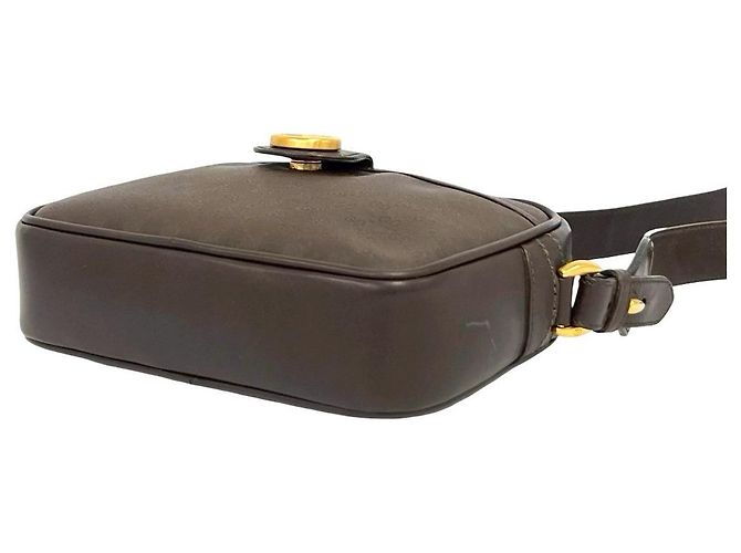 Borsa a tracolla in pelle Micro GG Gucci Marrone - vista 9