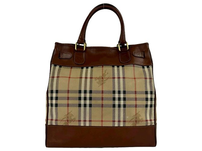Burberry Leder-Tote-Bag Braun - Ansicht 4
