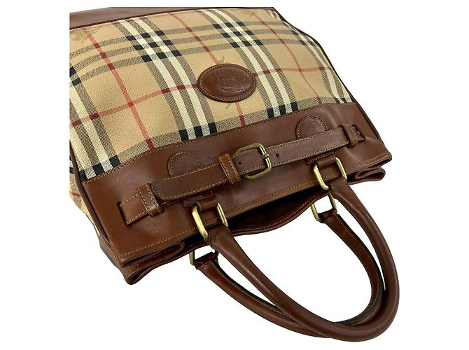 Burberry Leder-Tote-Bag Braun - Ansicht 5
