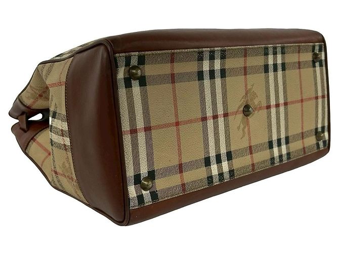 Burberry Leder-Tote-Bag Braun - Ansicht 8