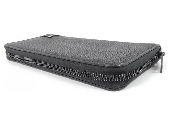 Zippy Louis Vuitton LV Aerogram Kalbsleder Langgeldbörse Schwarz - Ansicht 3