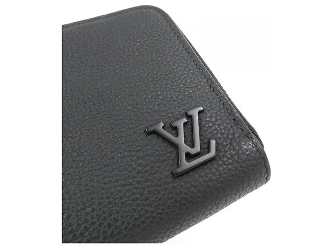 Zippy Louis Vuitton LV Aerogram Kalbsleder Langgeldbörse Schwarz - Ansicht 4