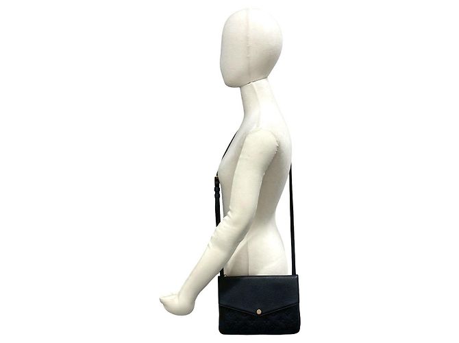 Borsa a tracolla Louis Vuitton Twice Monogram Empreinte Nero - vista 3