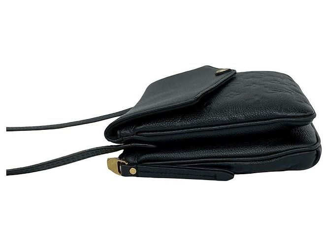 Borsa a tracolla Louis Vuitton Twice Monogram Empreinte Nero - vista 6
