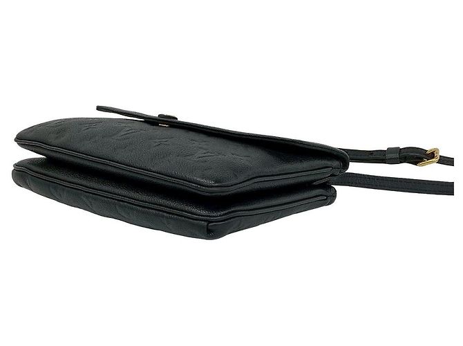 Borsa a tracolla Louis Vuitton Twice Monogram Empreinte Nero - vista 9