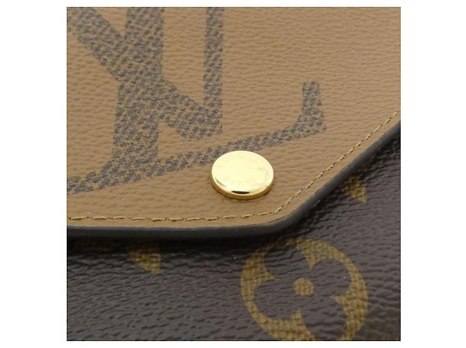 Portafoglio lungo Sarah Monogram Louis Vuitton Marrone - vista 3