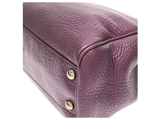 Borsa a tracolla in pelle metallizzata Gucci D'oro Metallico - vista 3