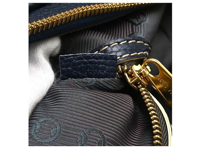 Louis Vuitton Carryall in pelle Blu - vista 5