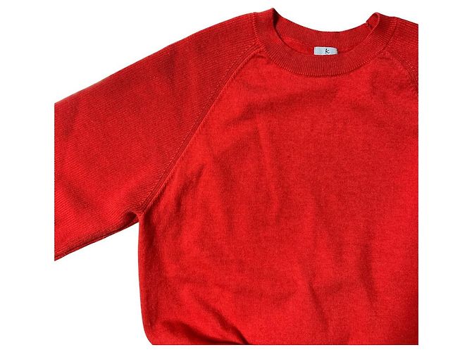 Autre Marque Kumikyoku Strickpullover mit Perlenknöpfen Rot - Ansicht 3
