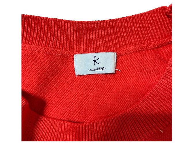 Autre Marque Kumikyoku Strickpullover mit Perlenknöpfen Rot - Ansicht 4