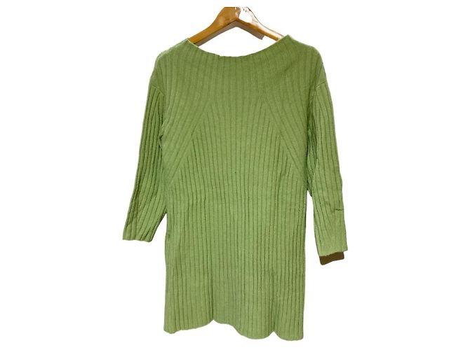 Autre Marque Ribstrickkleid Snidel Grün - Ansicht 2