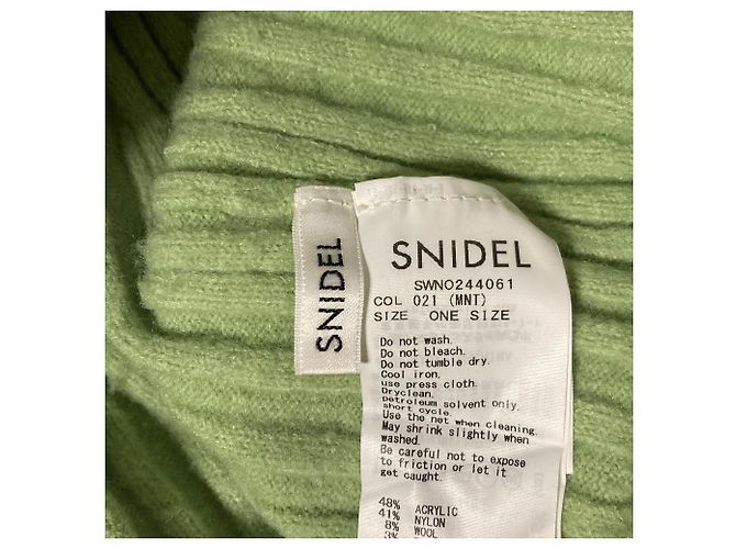Autre Marque Ribstrickkleid Snidel Grün - Ansicht 4