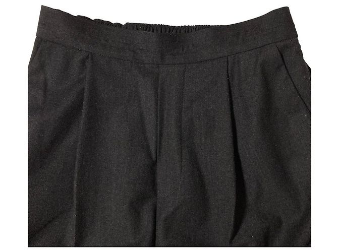 Autre Marque ENFOLD Tapered Tuck Hose Braun - Ansicht 3