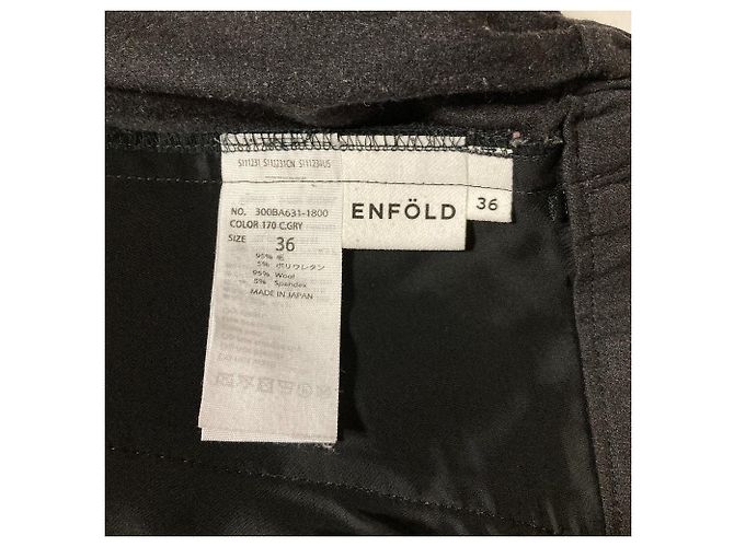 Autre Marque ENFOLD Tapered Tuck Hose Braun - Ansicht 4