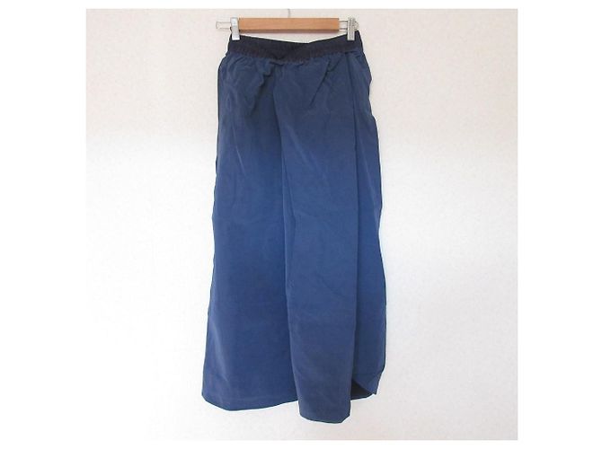 Autre Marque Falda Melrose Claire Suede Touch con fruncido Azul - vista 2