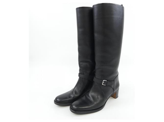 Hermès Hermes Stiefel lang Schwarz - Ansicht 3