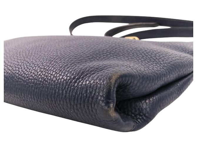 Borsa a tracolla Prada Vit.Daino in pelle Blu navy - vista 15
