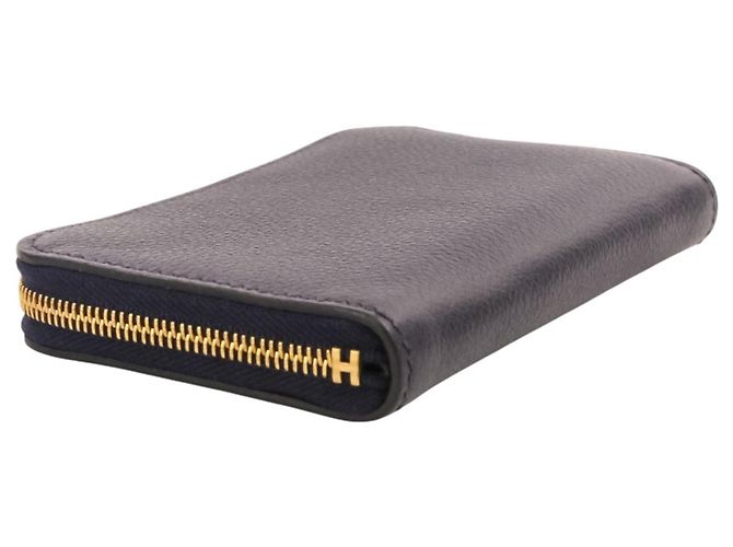 Hermès HERMES Chaine d'Ancre Zip Ango Compact Wallet Azul - vista 4