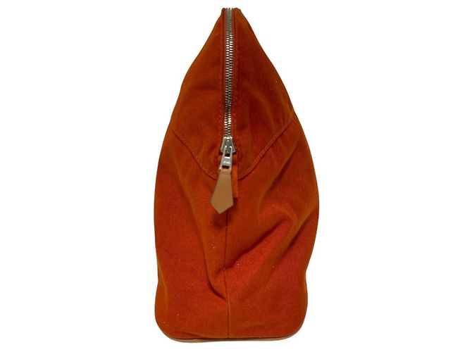 Hermès Pochette in tela Hermes Bolide 31 Arancione - vista 3