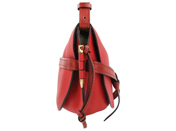 Loewe Soft Leather Gate Bag - Medium Size Rot - view 5