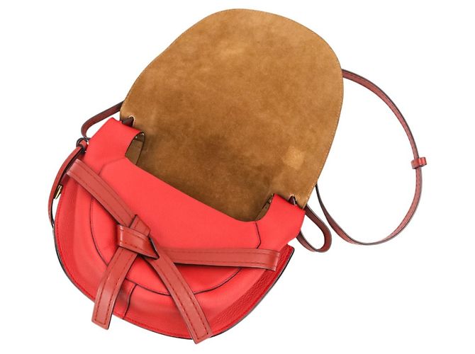 Loewe Soft Leather Gate Bag - Medium Size Rot - view 9