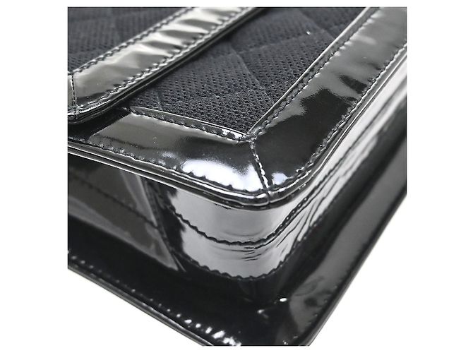 Chanel Reissue Flap Quilted Jersey with Patent Mini Black - view 7