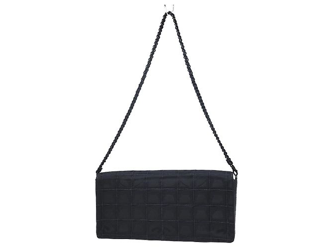 Chanel Travel Line Flap Nylon Trapuntato East West Nero - vista 2