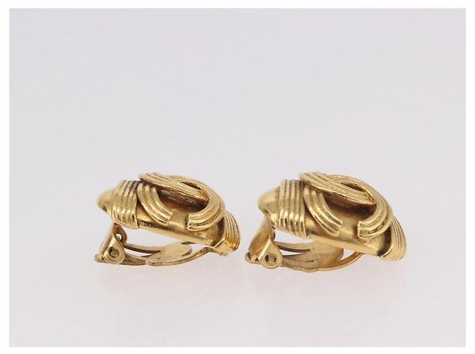 Chanel CC Clip On Metal D'oro - vista 4