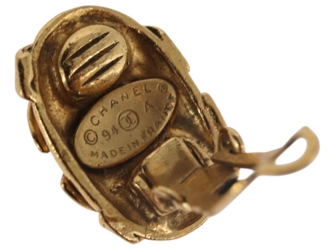 Chanel CC Clip On Metal D'oro - vista 6